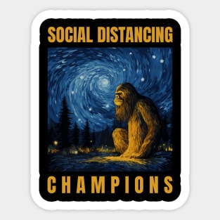 Social Distancing Champions Sticker